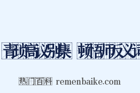 青琐高议别集·顿悟师反义词是什么意思的图片